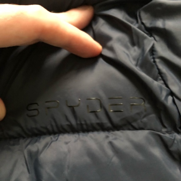 Spyder Men’s Nexus Navy Hooded Puffer Jacket - NWT size XL - Picture 9 of 9